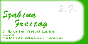 szabina freitag business card